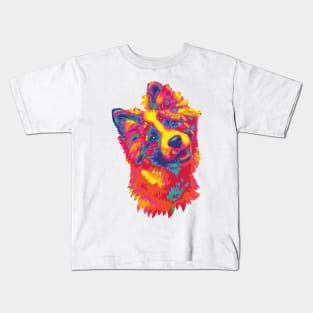 Rainbow Fluff Puff Kids T-Shirt